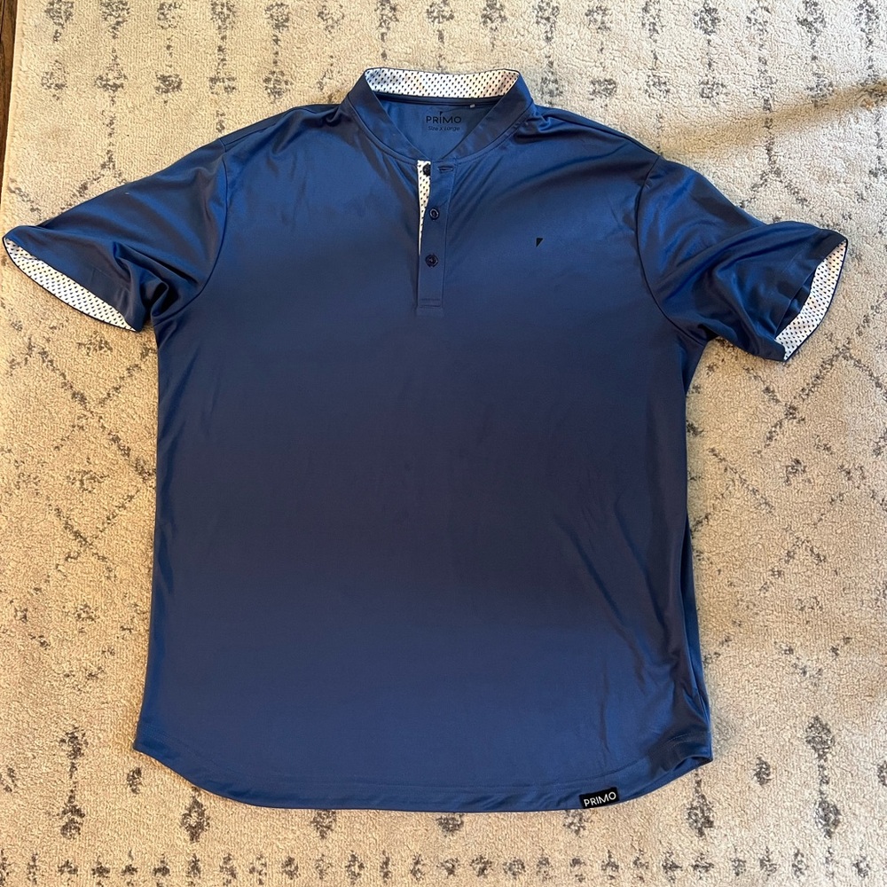 Primo Blue Blade Collar Polo - XL